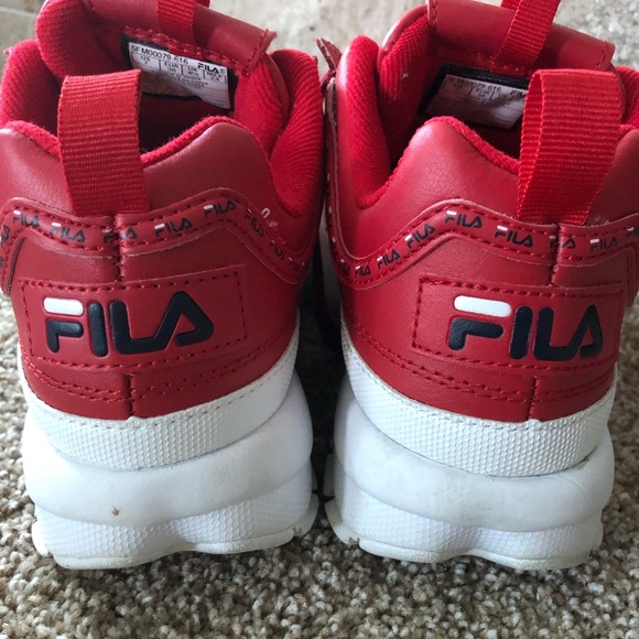 Red Fila Shoes - Picture 4 of 5